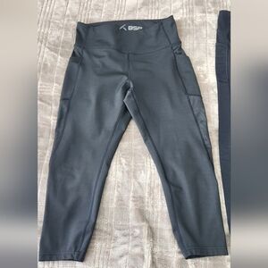 Women's Black Leggings (Set Of 2)